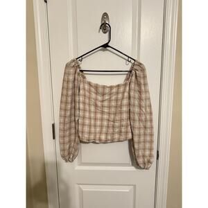 Abercrombie And Fitch Cropped Top Plaid Size Small